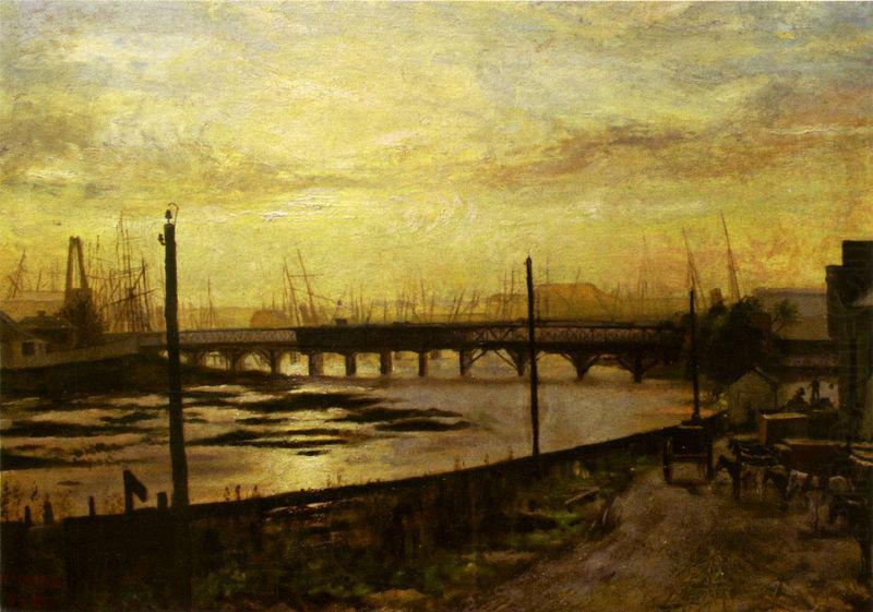 Frederick Mccubbin Falls Bridge, Melbourne china oil painting image